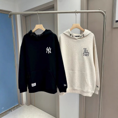 新款韩版卫衣潮牌男女同款休闲宽松大码情侣连帽卫衣东大门批发
