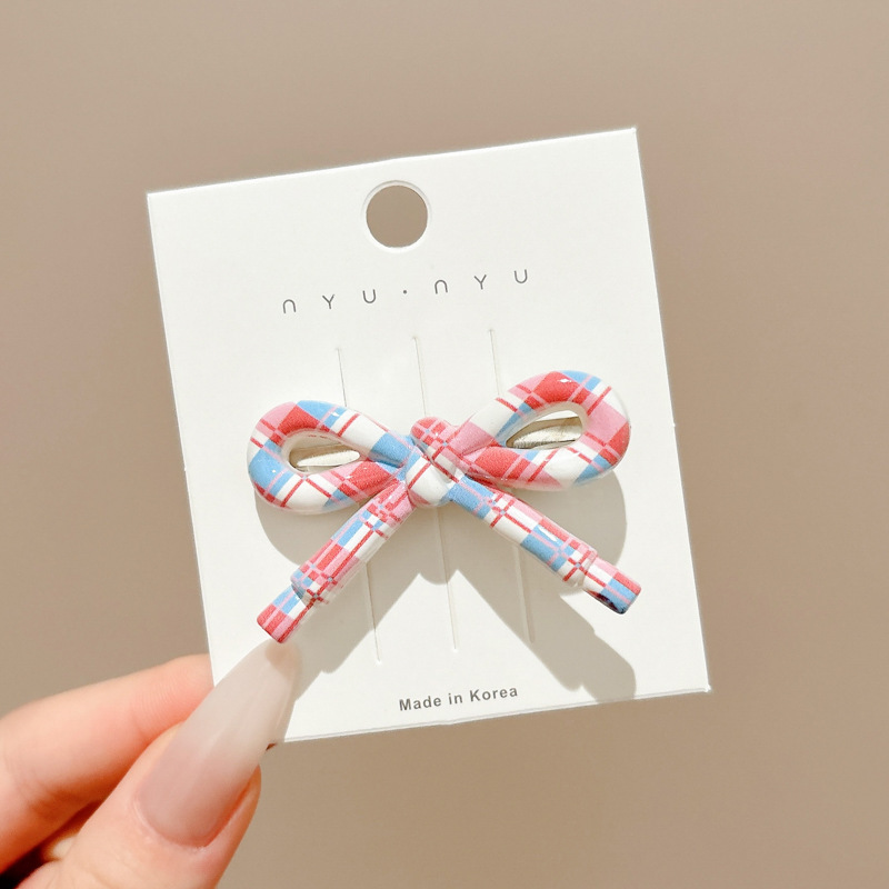 かわいいクリームドーパミンヘアピン高価値前髪クリップインスタイル学生前髪クリップ子供のヘアピンヘアアクセサリー|undefined