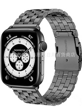 適用蘋果apple watch五珠不銹鋼新款表帶 iwatch金屬智能手表表帶