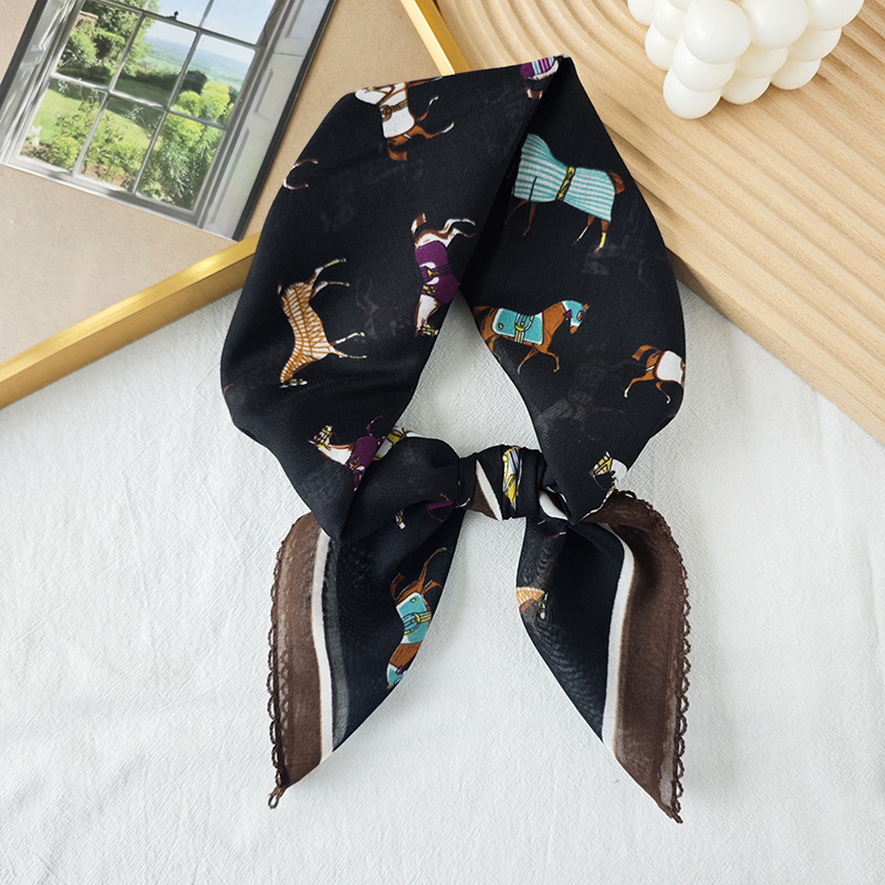 Toalla cuadrada fina de algodón y lino, fresca y transpirable, bufanda de seda pequeña con decoración literaria suave para mujer, bufanda de verano, bufanda pequeña de todo fósforo para mujer