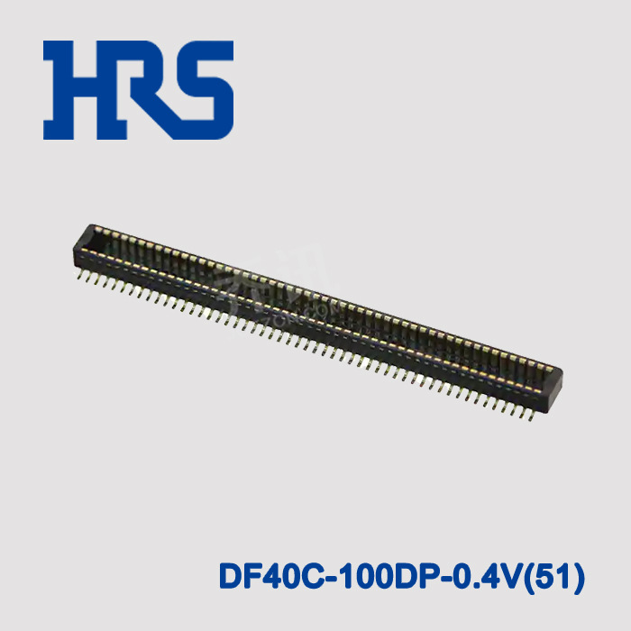 广濑hrs板对板连接器DF40C-100DP-0.4V(51)表面贴装hirose镀金