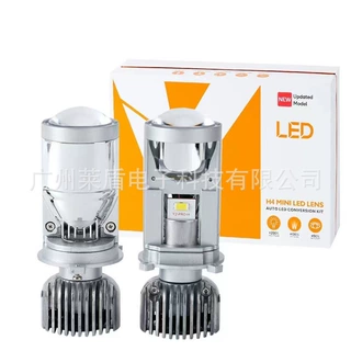透镜LED大灯Y2 Pro汽车货车通用远近光一体H4摩托车鱼眼led lens