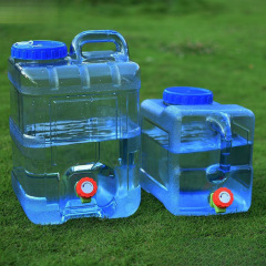 户外水桶车载自驾储水箱纯矿泉水家用储水用蓄水塑料桶带盖带龙头