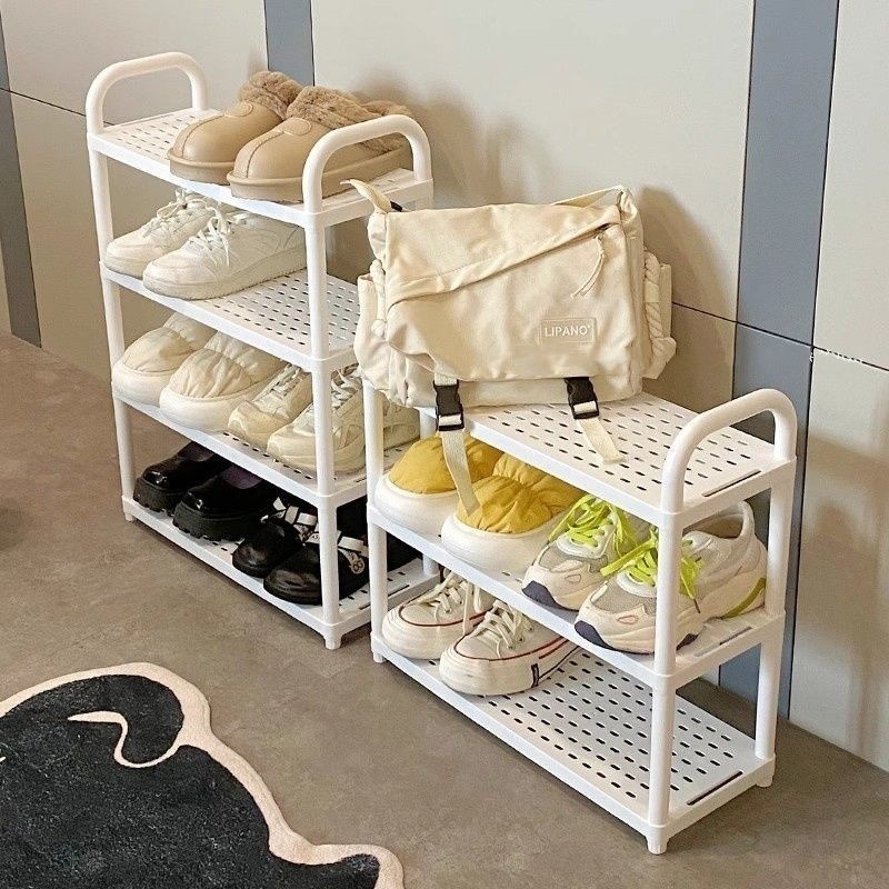 简易鞋架学生宿舍网红可移动多层桌下小型鞋子收纳防尘鞋架子工厂|undefined