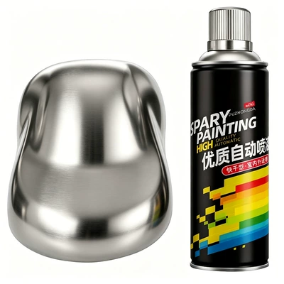 Automatic Spray Paint, Hand-Operated Spray Paint, Car Anti-Rust, Color Change, Metal Furniture Graffiti, Automatic Spray Paint, Whole Box, Source Wholesale (Avtomobil boyası) - 318-mirror-chrome-plating-450mlbottle-spray-paint