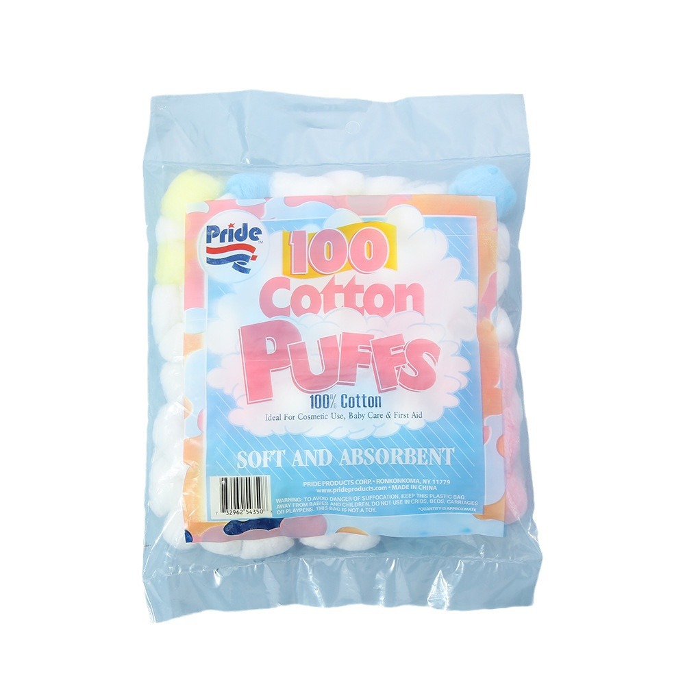 Amazon 100 bola de algodón maquillaje de color suave absorción de agua suave limpieza húmeda no irritante bola de algodón maquillaje