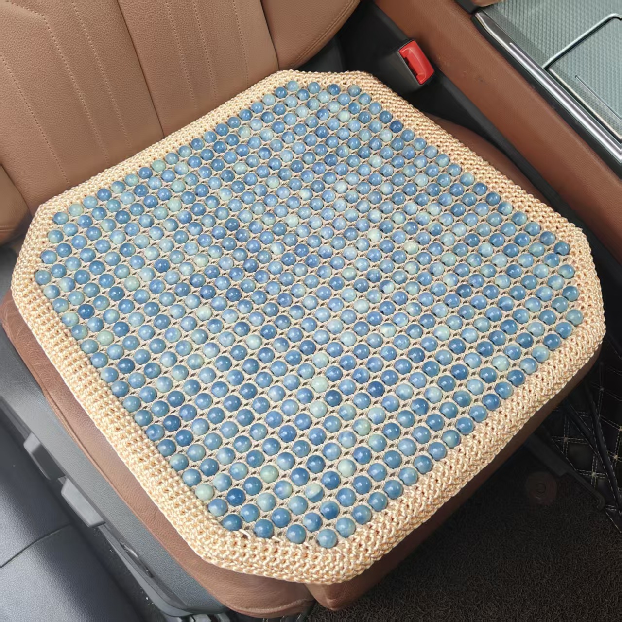 Acrylic Jade Resin Jade Seat Cushion Summer Bead Car Seat Cushion Imitation Jade Wholesale