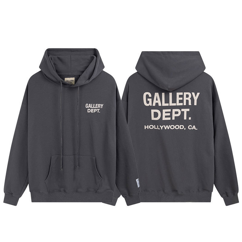 外単Gallery Dept経典アルファベットスローガンlogo腕炎プリントファッションパーカー|undefined