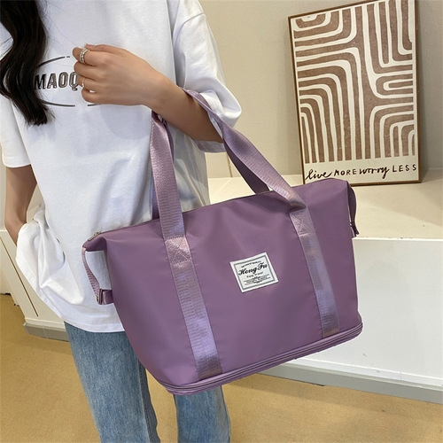 Travel bag, large capacity yoga fitness bag, lightweight accommodation storage bag for maternity, business trip, boarding, small luggage bag wholesale