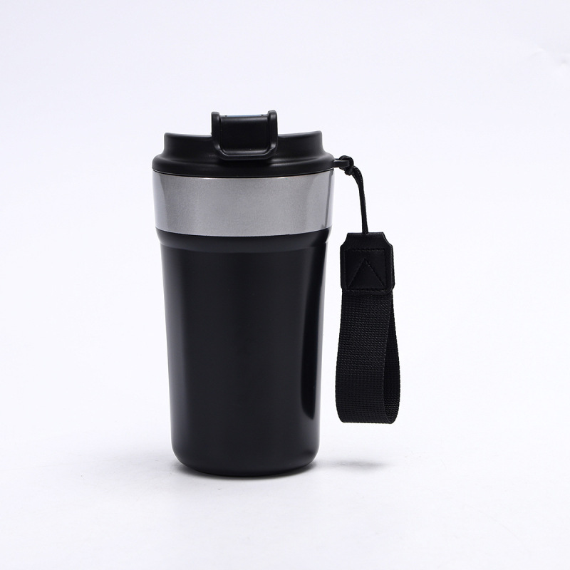 新品316ステンレス保温カップ女性高颜値帯提縄双飲コーヒーカップ屋外携帯随行カップ|undefined