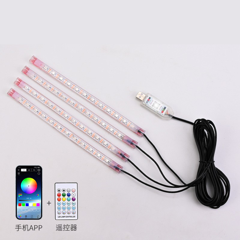 Luz de atmósfera de automóvil interior LED colorido luz de atmósfera lámpara de decoración de pie lámpara de pie lámpara de ritmo