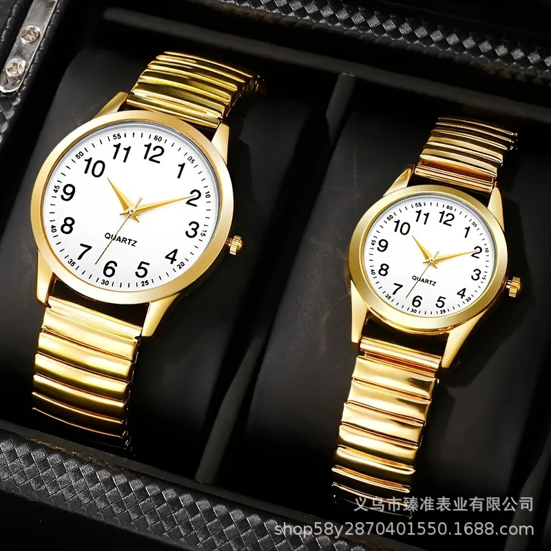 E-Commerce Hot-Selling Elderly Watch with No Adjustment Needed for the Strap, Large Numbers, Luminous Quartz Watch, Gift for the Elderly, Wholesale Wristwatches
