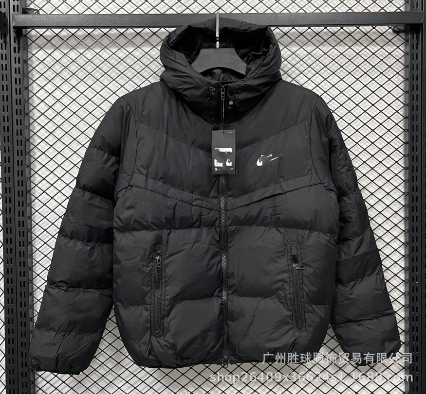 Invierno NK bordado chaqueta fluorescente de béisbol de algodón París grueso chaqueta de algodón con capuchón de fútbol abrigo cálido image 48