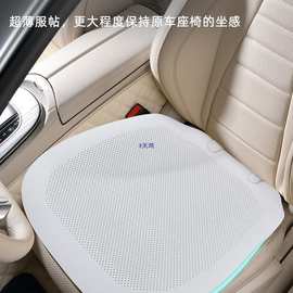 夏季透气汽车坐垫四季通用单片主驾座垫翻毛皮座椅垫白色座套