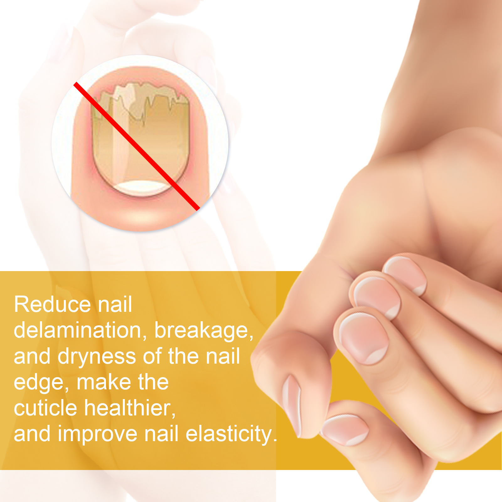 Nagel South Moon Reparatur Fingerspitze Anti-Verleumdung glänzendes Öl, Reparatur von Keratin, graue Nägel, und Glättung ing s,_voghion.com