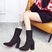 2019 women's ladies lady high heels shoes ankle boot