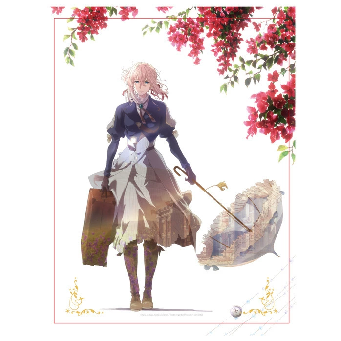 [Flash] Галактика Анимация Violet Evergarden сломанный цветок серия лазерный билет карточка-подборная коробка подвеска