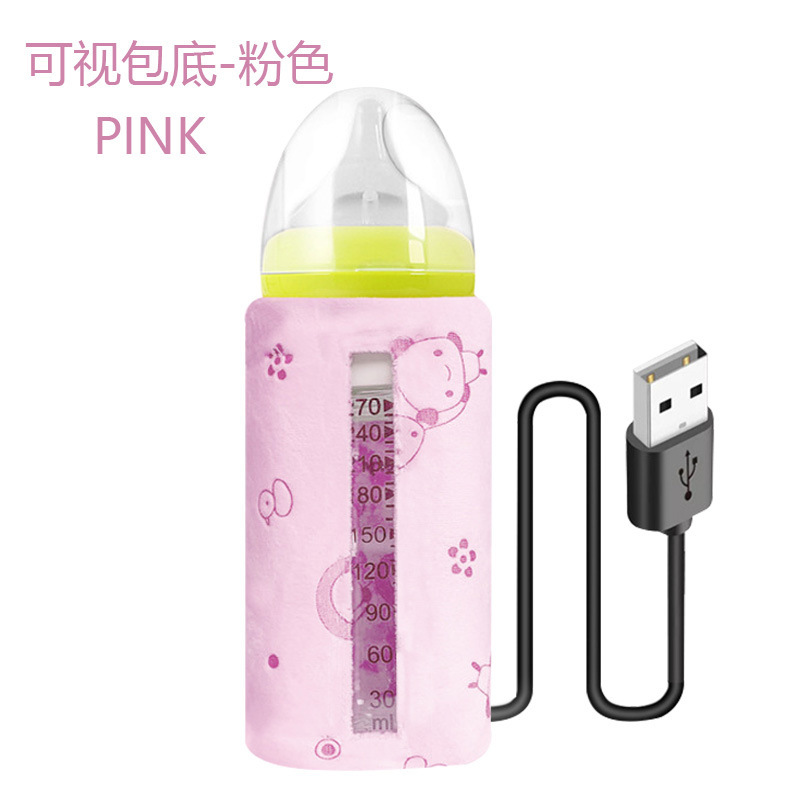 Calentador de leche portátil con control de temperatura constante, bolsa térmica para biberón USB, ideal para bebés y viajes.