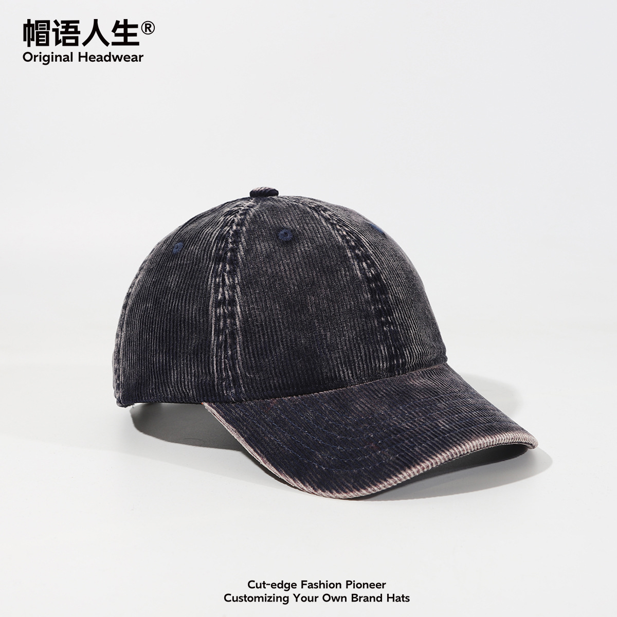Sombreros de comercio exterior para adultos se pueden personalizar bordados logotipo de lana lavable para hacer vieja fábrica de sombreros de béisbol suaves al por mayor image 7