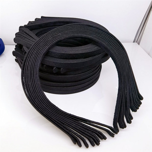 Wholesale 7-10MM Korean-style lengthened headband full-covered cloth design flannel lining anti-rust comfortable DIY hair accessories