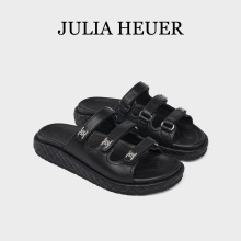 Julia Heuer朱莉亚赫尔 2025新款沙滩拖鞋女外穿夏季厚底模塑贴拖