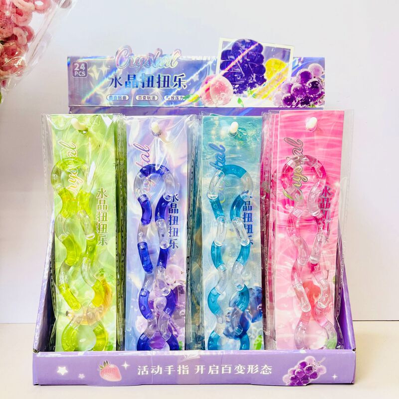 Crystal long stick fidget toy, stress-relief toy, concentration training toy, infinite stress-relief and venting toy, fidget toy