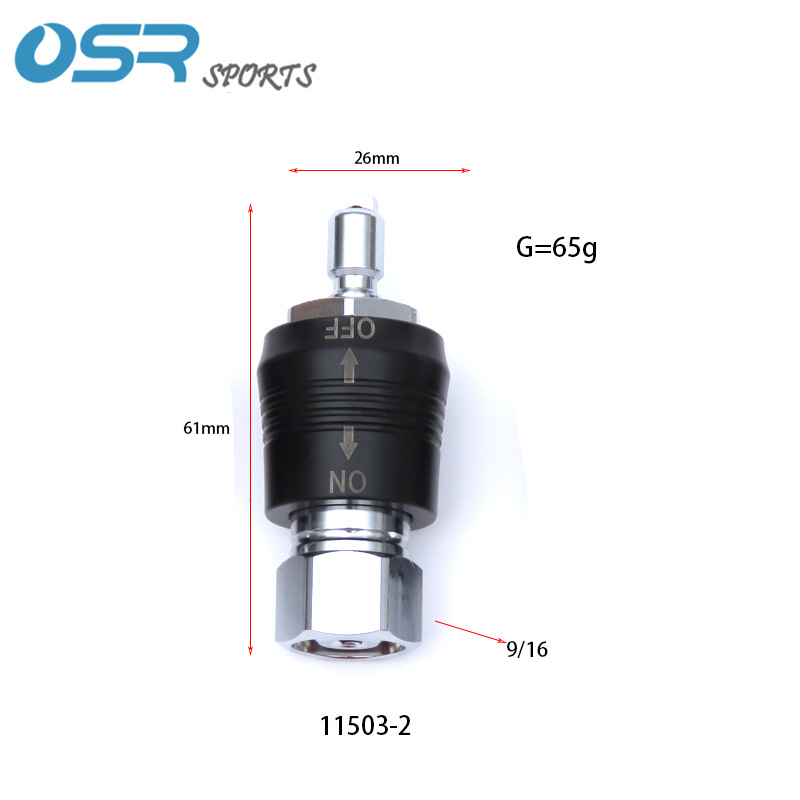 Regulador DE BUCEO 9/16 tubo de presión media macho y hembra dientes BCD baja presión interfaz rápida Válvula de empuje conector Conector