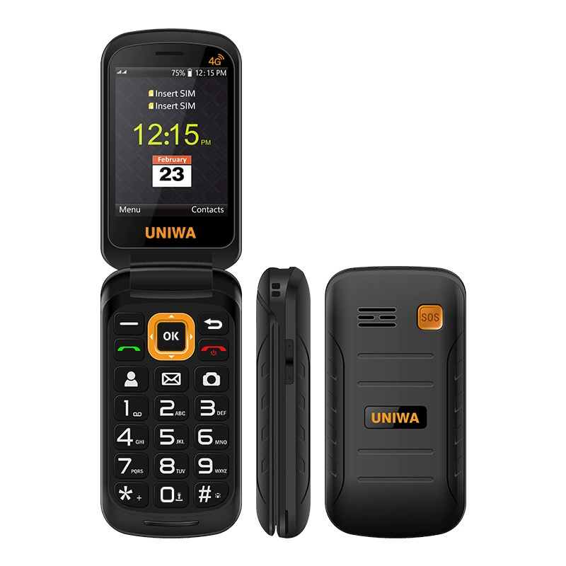 Folding mobile phone for elderly charging, (Cross-border trading), wholesale, 4G