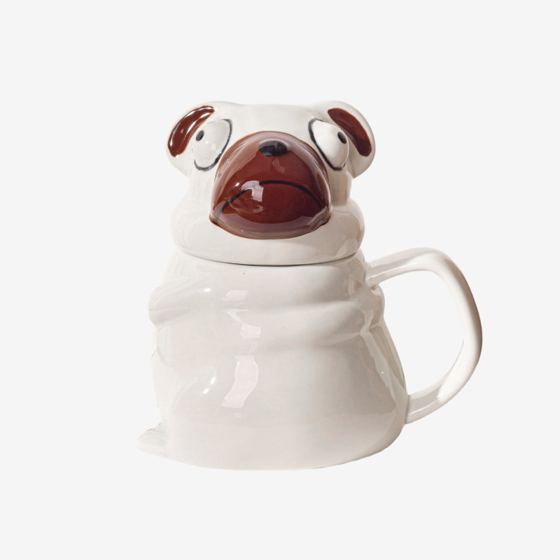パロディーかわいいパグマグセラミック大容量かわいいマグクリエイティブパーソナライズされた誕生日プレゼント彼氏へ|undefined