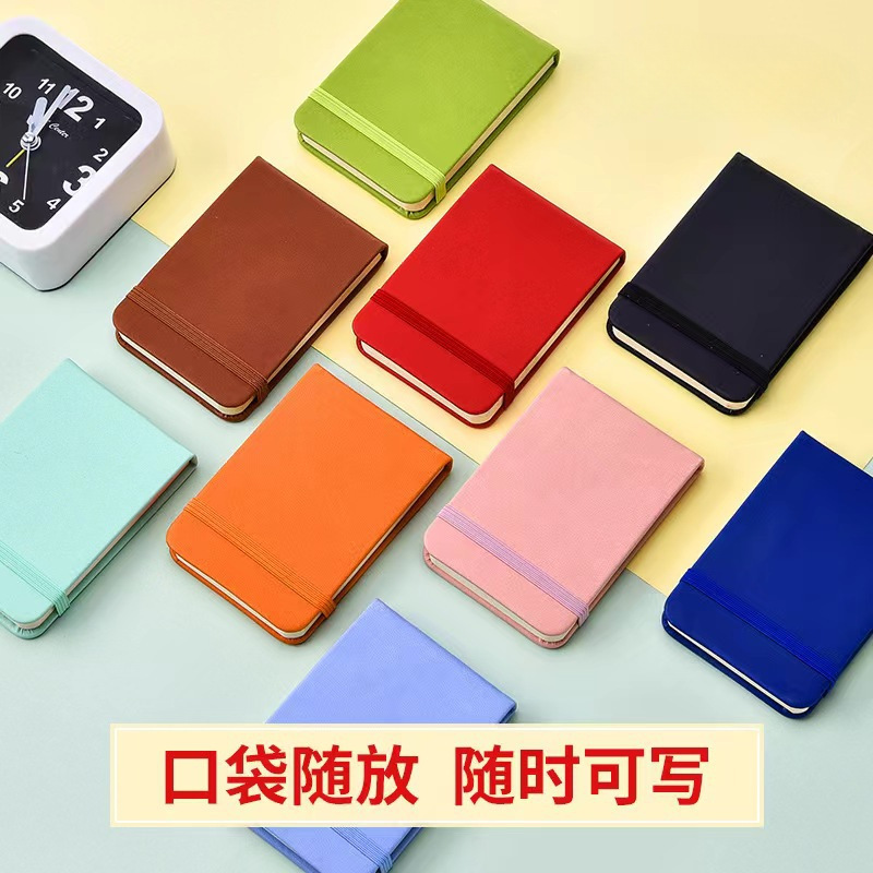 Mini cuaderno de bolsillo personalizado a7 cuaderno pequeño cuaderno portátil de alto valor cuaderno manual libro de papelería creativa