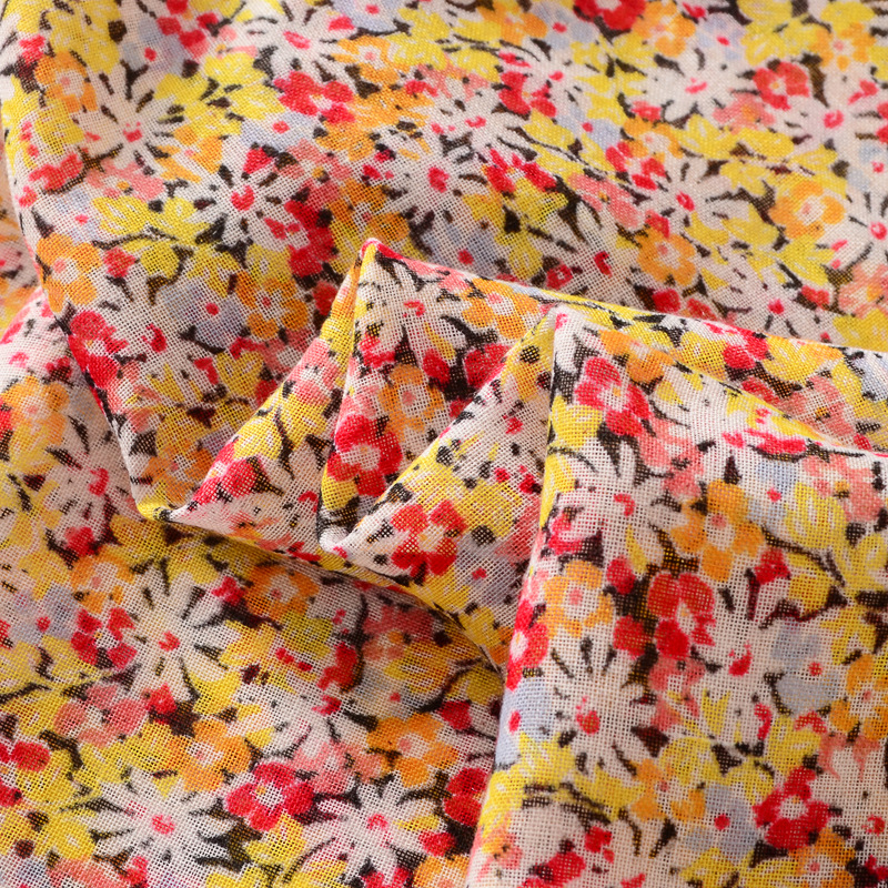 Japonés y coreano nuevo colorido floral decorativo Toalla de playa protección solar chal exterior primavera y verano fino algodón y lino sensación bufanda