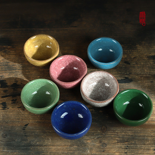 Ceramic ice crack cup water saucer ink saucer small pen wash ink tray porcelain small inkstone ceramic ink butterfly brush calligraphy students