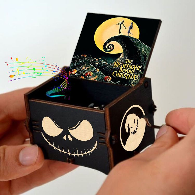 90g Weight Music Box Toys Type Halloween Vintage Style Pumpkin Letter Cat Wood Party Supplies Party Accessories 1 Piece