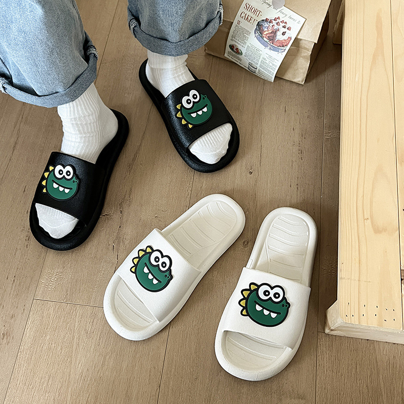 拖鞋女夏季居家室内家用情侣卡通可爱洗澡防滑踩屎感拖鞋男士外穿|ru