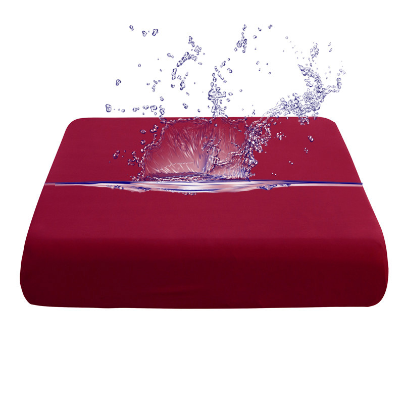 Cross-Border Solid Color Coated Stretch Milk Silk Waterproof Sofa Cushion Cover Outdoor Waterproof Anti-Cat Scratch Sofa Cover