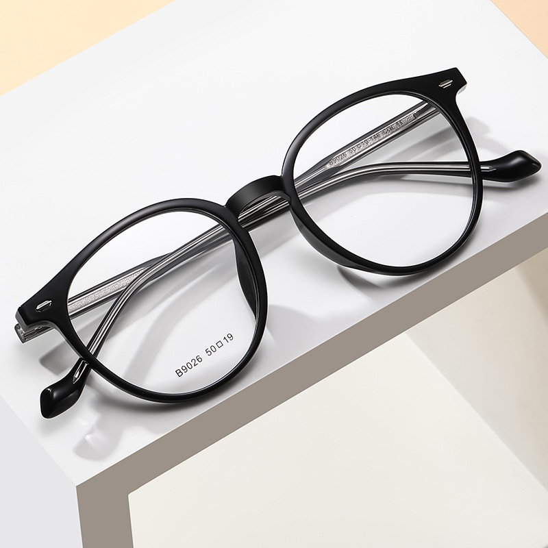 Asaro New Fashion Plain Glasses Women's Sweet and Fresh Frame TR90 Ultra Light Matching Myopic Glasses Frame