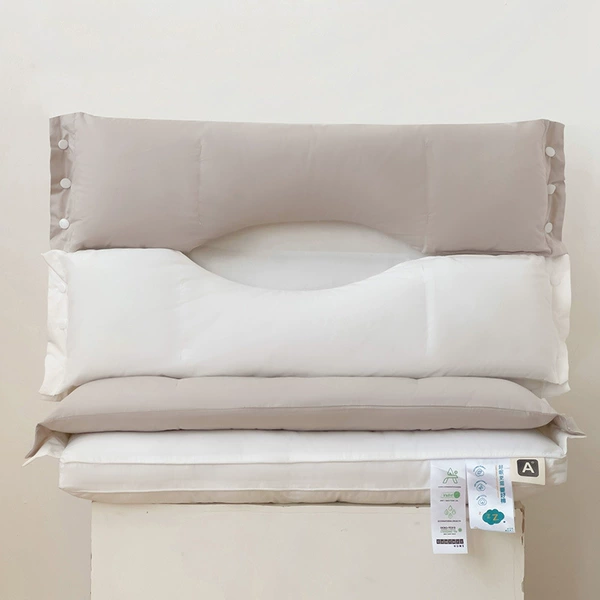 Low pillow [sleeping on your side does not press your face or ears]