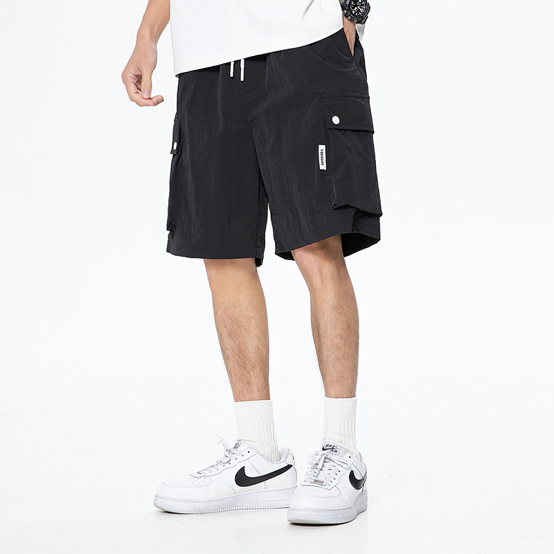Summer Japanese shorts, casual universal beach thin trousers, loose straight fit