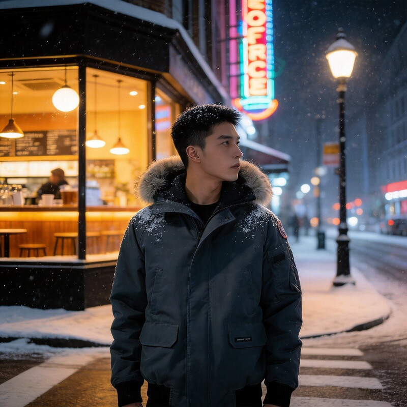 Canada Goose Down Jacket 01 Model Pilot Jacket Chilliwack Unisex Couple's Genuine Wolf Fur Parka Coat Canada Goose Down Jacket 01 Model Pilot Jacket Chilliwack Unisex Couple's Genuine Wolf Fur Parka Coat