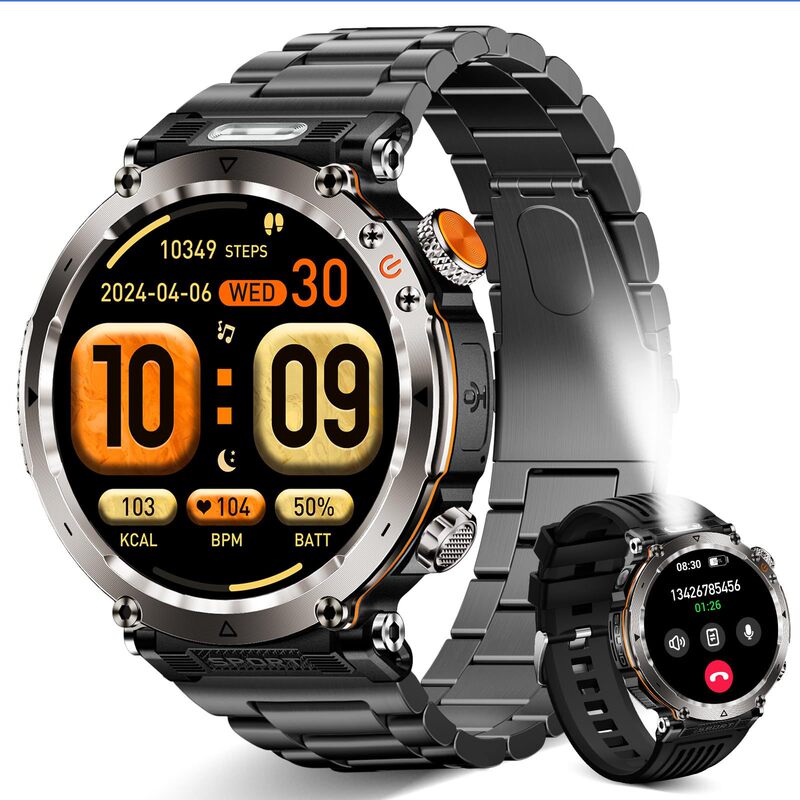 Amazon New Men's New HT30 Bluetooth Smart Call Watch LED Compass Outdoor Sports Watch