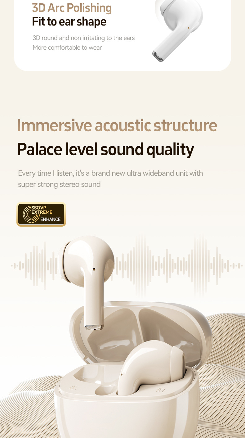 Kabellose Bluetooth Kopfhörer Mit Noise Cancelling Für Sport_voghion.com