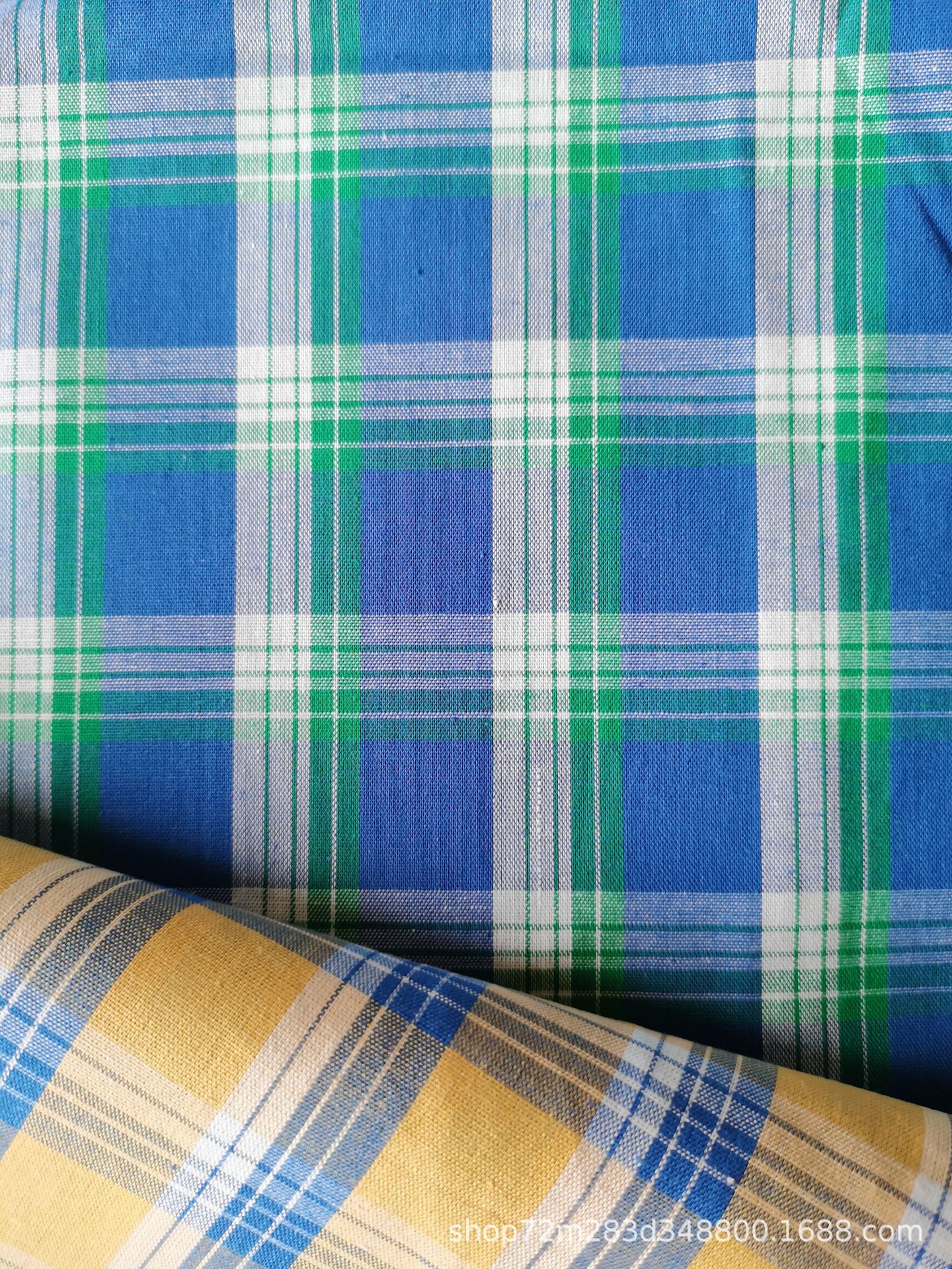 32支全棉休闲格子府绸面料现货（小额批发 1米起包邮）