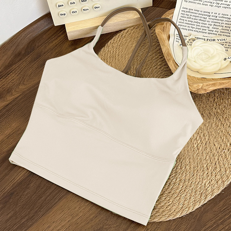Cross Beauty Back Sports Underwear Shock-proof Quick-drying Yoga Fitness Vest Fitness Clothing Women_desvips.com