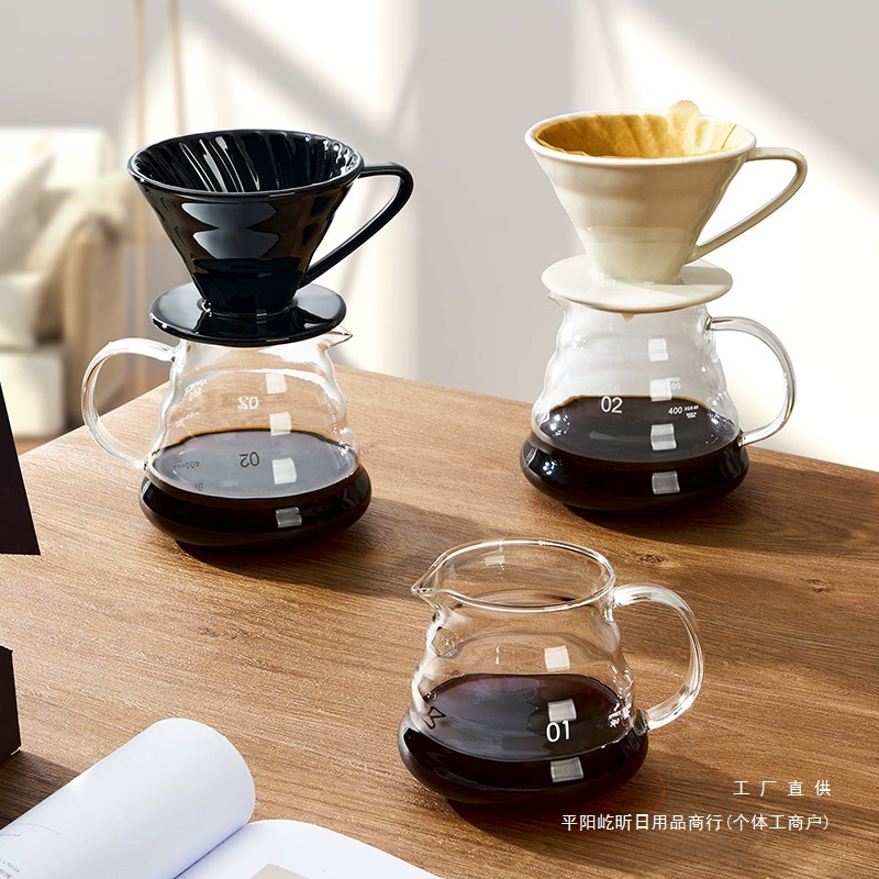 Кофейный фильтр V60 чашка домашний фильтр функции совместное использование чайник капля протечка горящая чашка держатель фильтра ручной промывки чайник