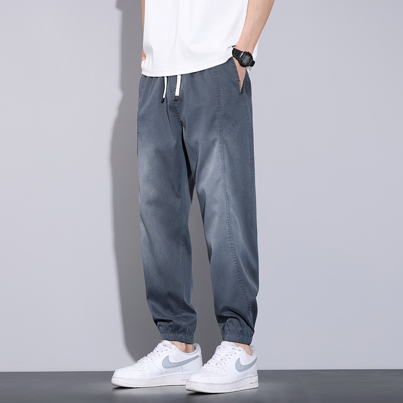 Summer Popular Casual Pants Men's Leggings Trendy Versatile Loose Simple Straight Tapered Sports Pants Men's Clothing