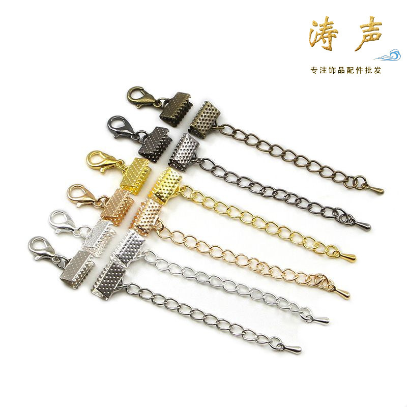 DIY Handmade Accessories Lobster Buckle Extended Chain Tail Chain Water Drop Rope Clip Buckle Horse Buckle Clip in stock