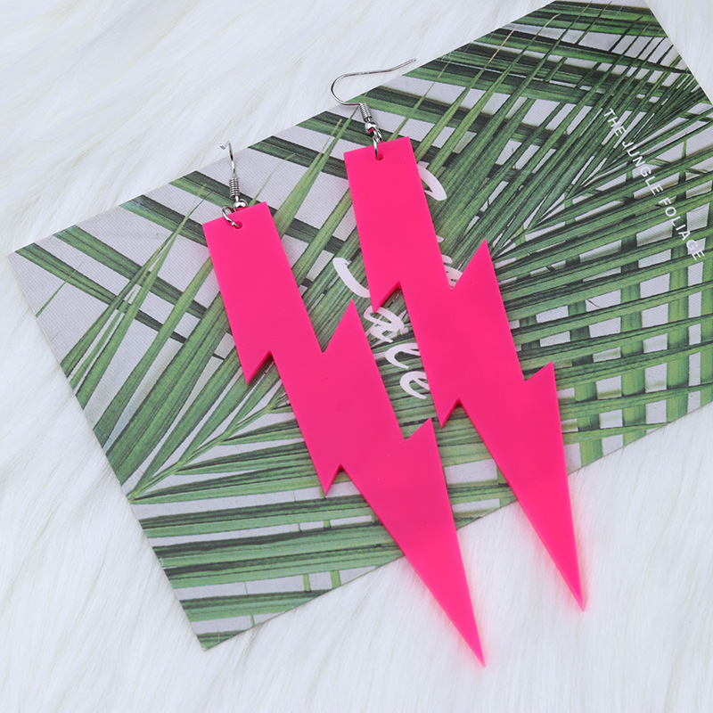 15g Weight Earrings Classification Daily Occasion Acrylic Material Geometric Pattern Women'S Gender Simple Style Style Simple Style Geometric Arylic Earrings 无