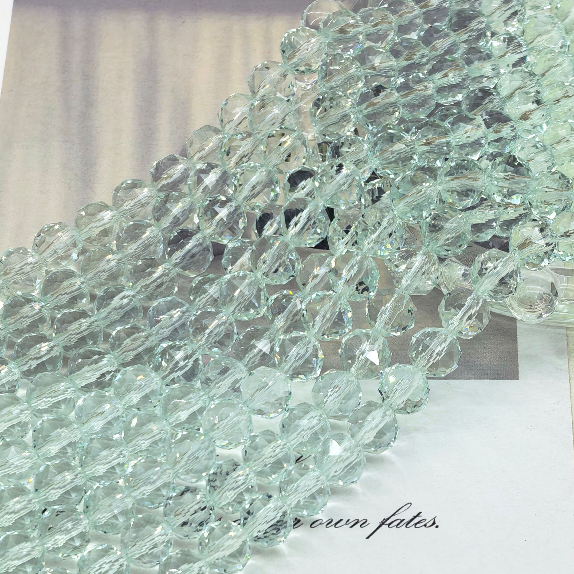 Bola de flores de 8mm Jingjing K9 cuentas sueltas de cristal 64 superficies cortadas con cuentas Accesorios de joyería hechos a mano de bricolaje Pulsera Collar lote suelto image 82