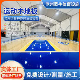 生产篮球馆羽毛球馆运动地板 篮球场室内体育馆枫木运动木地板