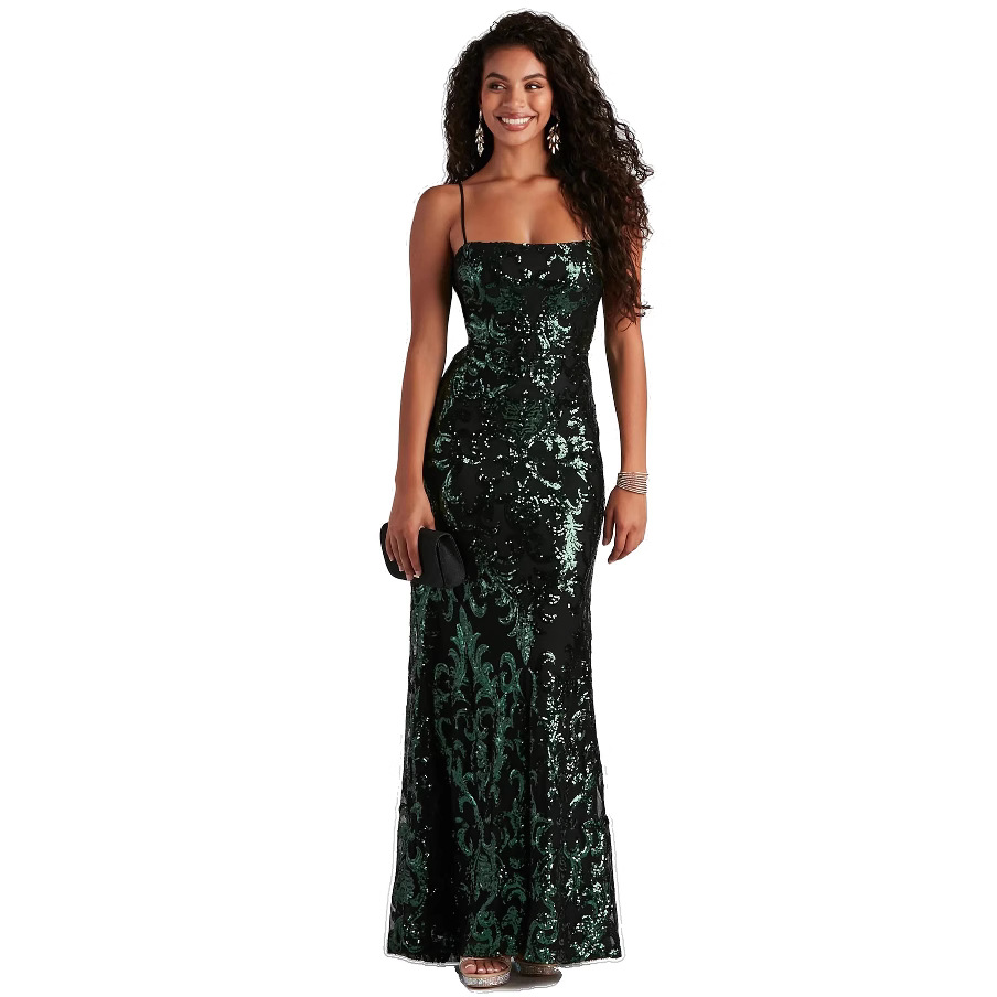 Vestido de Verano Nuevo Estilo Europeo y Americano, Vestido Formal Sexy, Vestido con Tirantes de Lentejuelas, Vestido de Noche Elegante para Eventos Sociales image 7